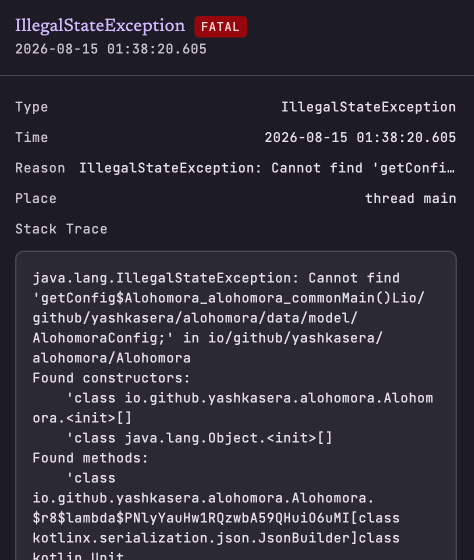 Error details