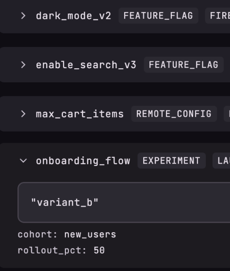 Feature flags